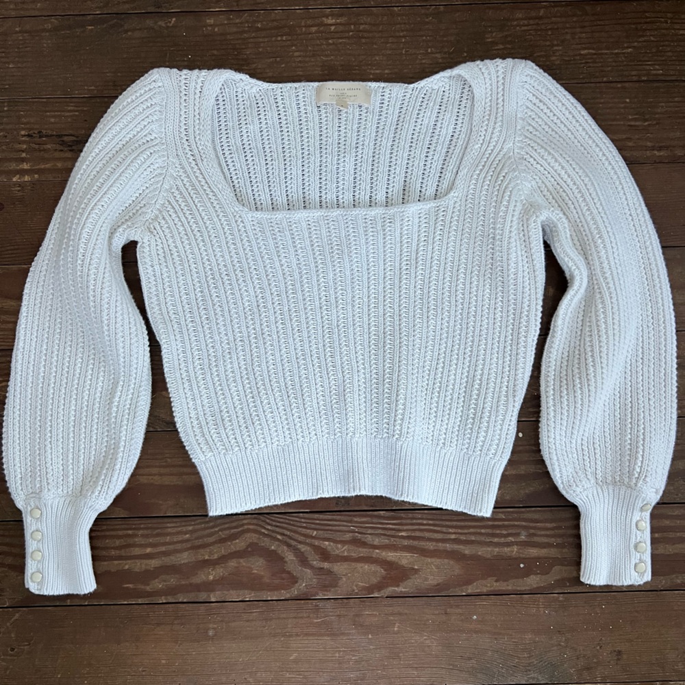Sézane Marietta Jumper Sweater Ecru S